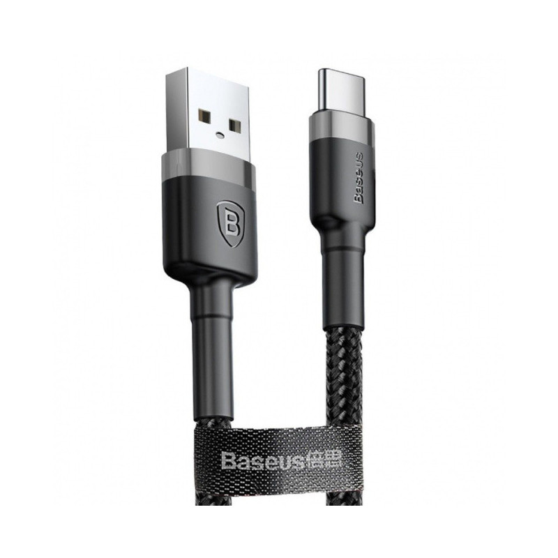 USB cable Baseus Cafule microUSB 1.0m 2.4A gray-black CAMKLF-BG1