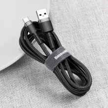 USB cable Baseus Cafule Type-C 1.0m 3.0A gray-black CATKLF-BG1