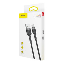 USB cable Baseus Cafule Type-C 1.0m 3.0A gray-black CATKLF-BG1