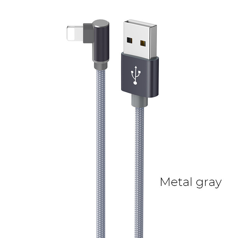 USB cable Borofone BX26 Lightning 1.0m metallic gray