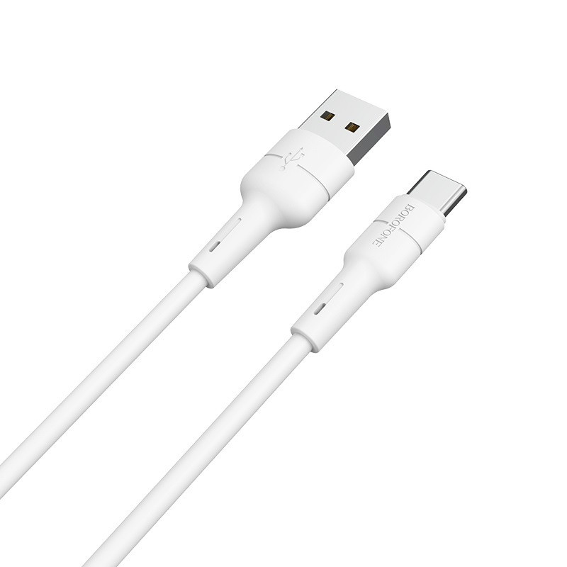 USB cable Borofone BX30 Type-C 1.0m silicone white