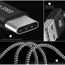 USB kabelis Dux Ducis K-ONE Type-C FastCharging 1.0m