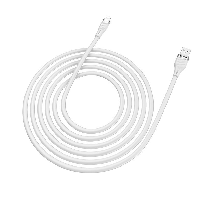 USB cable Hoco U72 Lightning 1.2m silicone white