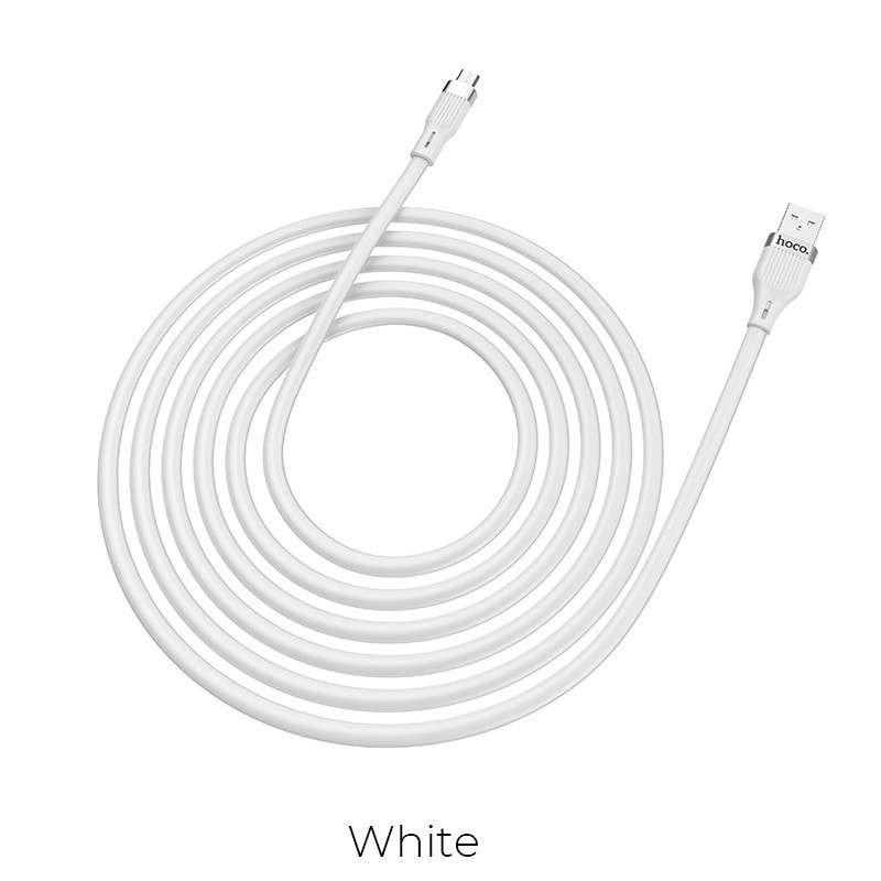 USB cable Hoco U72 Type-C 1.2m silicone white