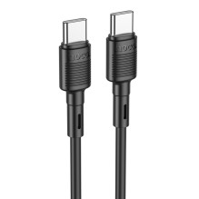 USB cable Hoco X83 60W Type-C to Type-C 1.0m black