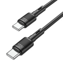 USB cable Hoco X83 60W Type-C to Type-C 1.0m black