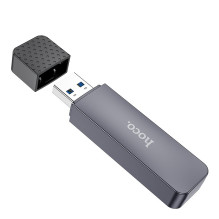 Atminties kortelių skaitytuvas Hoco HB45 2-in-1 USB3.0 pilkas