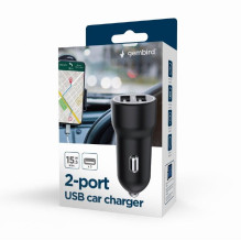 MOBILE CHARGER CAR USB 2PORT / TA-UC-2A15-CAR-01 GEMBIRD