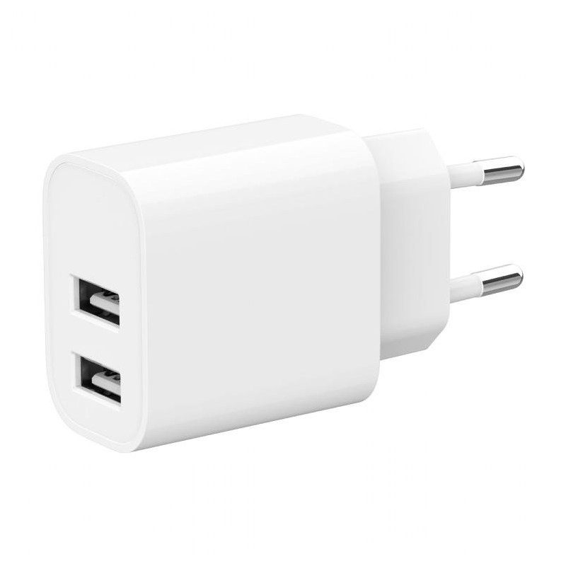 CHARGER USB UNIVERSAL WHITE / 2P TA-UC-2A12-01 GEMBIRD