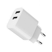 CHARGER USB UNIVERSAL WHITE / 2P TA-UC-2A12-01 GEMBIRD