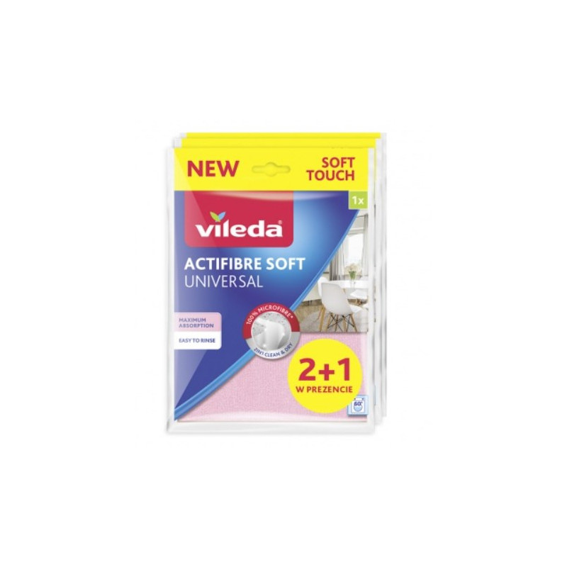 Vileda ACTIFIBRE Soft Universal Soft cloth 2 +1 pc.