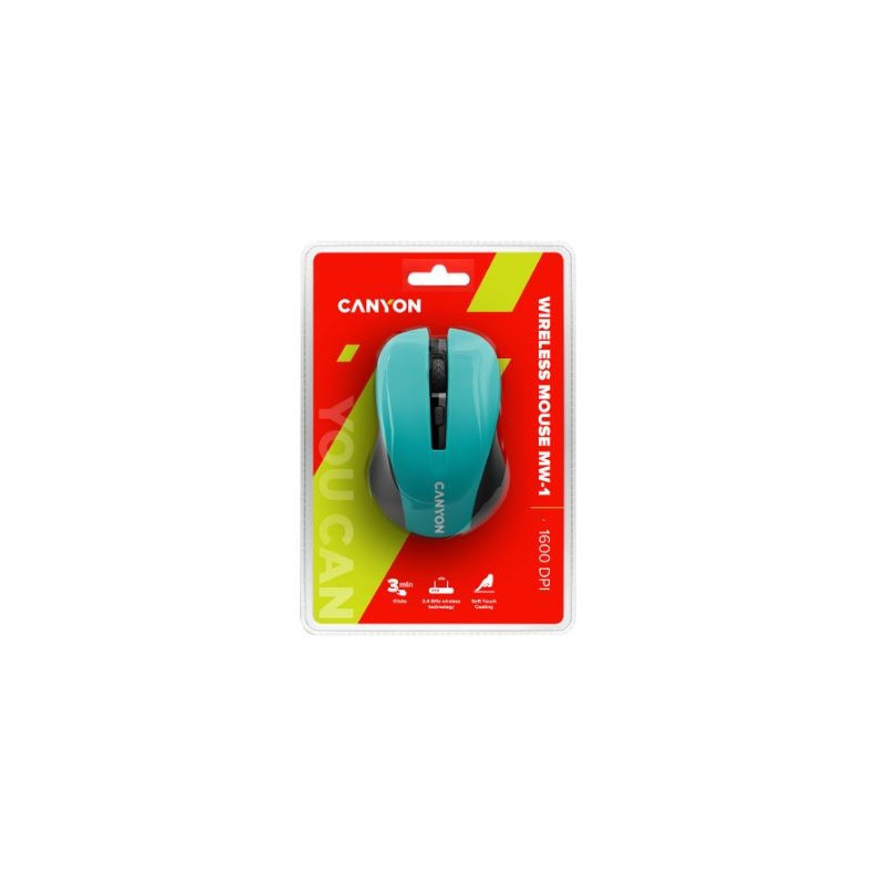 Mouse CANYON CNE-CMSW1GR wireless, green