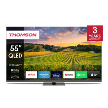 TV Set, THOMSON, 55&quot;, 4K / Smart, QLED, 3840x2160, Bluetooth, Google TV, 55QG5C14