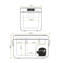 Yolco KX30 CARBON portable compressor refrigerator