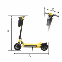 XRIDER MX10 Max elektrinis paspirtukas, App, KERS, 1400W PEAK, DMEGC 18Ah baterija su aktyviu balansu