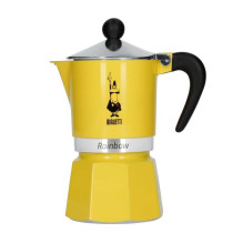 Bialetti Rainbow 3TZ geltona kavinė 140 ml