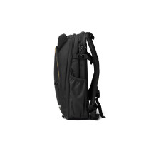 RED backpack Rucksack Black Alcantara, Polyester