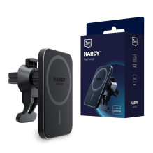 Car holder-charger 3mk Hardy MagCharger 15W black