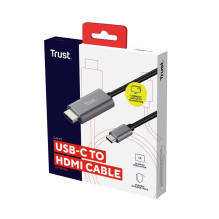 Trust Calyx USB grafikos adapteris Juodas, metalinis