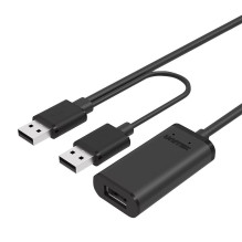 UNITEK Y-278 USB laidas USB 2.0 10 m 2 x USB A USB A Juodas