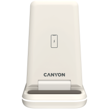 CANYON wireless charger WS-304 15W 3in1 Cosmic Latte