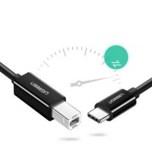 Ugreen Ugreen printer cable USB-C - USB-B 480Mb / s 2m black (US241)