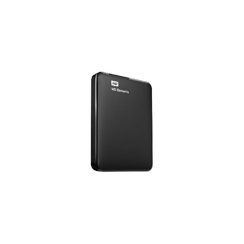 External HDD WESTERN DIGITAL Elements Portable 1TB USB 3.0 Colour Black WDBUZG0010BBK-WESN