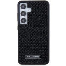 Karl Lagerfeld Karl Lagerfeld Rhinestone Metal Logo case for Samsung Galaxy S24+ - black