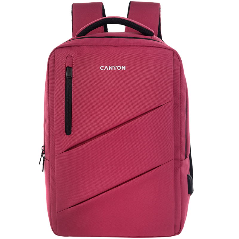 CANYON backpack BPE-5 Urban USB 15.6' Red