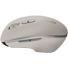 CANYON mouse MW-21 BlueLED 7buttons Wireless Cosmic Latte