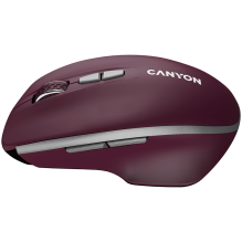 CANYON mouse MW-21 BlueLED 7buttons Wireless Burgundy Red