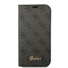 Guess Guess GUBKP14SHG4SHK iPhone 14 6,1 colio juoda / juoda knyga 4G vintage auksinis logotipas