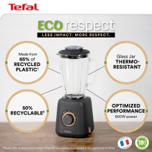 Tefal Eco Respect BL46EN 1,25 L Stalinis trintuvas 800 W juodas