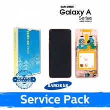 Ekranas skirtas Samsung A805 2019 A80 auksinis su rėmeliu (Service Pack)