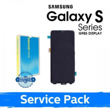 Ekranas skirtas Samsung G985 S20 Plus juodas (Service Pack) (NF version)