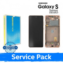 Ekranas skirtas Samsung G780 S20 FE (G781 S20 FE 5G) su rėmeliu / Cloud Orange / (Service Pack)