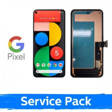 Ekranas skirtas Google Pixel 5 juodas su rėmeliu (Service Pack)