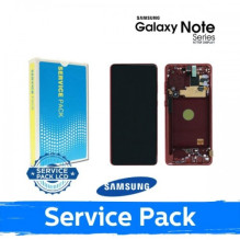 Ekranas skirtas Samsung N770 Note 10 Lite su rėmeliu / Aura Red / (Service Pack)