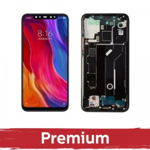 Ekranas skirtas Xiaomi Mi 8 su rėmeliu / Black / OEM