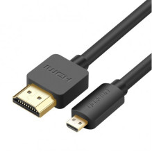 Adapteris Ugreen &quot;4K&quot; juodas (HDMI / micro HDMI) 150cm