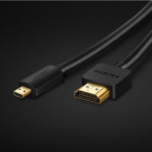 Adapteris Ugreen &quot;4K&quot; juodas (HDMI / micro HDMI) 150cm