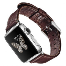 Apyrankė iCarer &quot;Leather Vintage&quot; skirta Apple Watch 38mm / 40mm / 41mm raudona