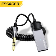 Adapteris Essager &quot;Twill&quot; pilkas (AUX / Bluetooth 5.0)