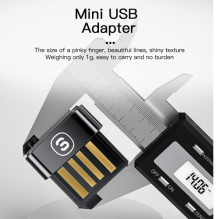 Adapteris Essager &quot;Cooler&quot; juodas (USB / Bluetooth 5.1)