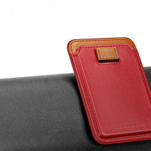 Dux Ducis &quot;Magnetic Wallet&quot; skirta iPhone 12 (iPhone 13 / iPhone 14) raudona