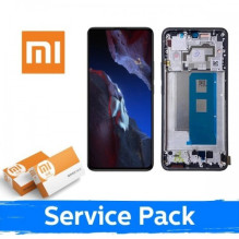 Ekranas skirtas Xiaomi Poco F5 5G su rėmeliu / White / (Service Pack)