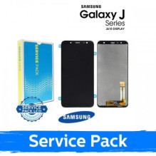 Ekranas skirtas Samsung J610 / J415 / J410 J6+ / J4+ 2018 juodas (Service Pack)