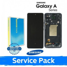 Ekranas skirtas Samsung A556 A55 5G su rėmeliu / Navy / (Service Pack)