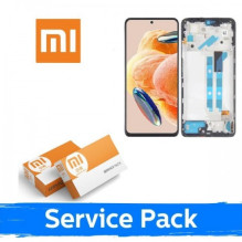 Ekranas skirtas Xiaomi Redmi Note 12 Pro 4G / Redmi Note 11 Pro / Poco X4 Pro 5G juodas su rėmeliu (Service Pack)