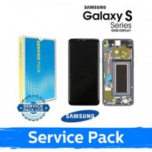 Ekranas skirtas Samsung G960 S9 su rėmeliu / Sunrise Gold / (Service Pack)